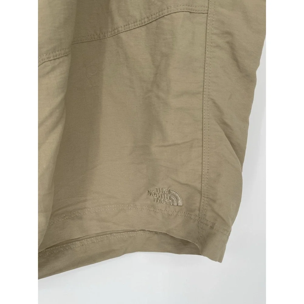 North‎ Face Cargo Hiking Shorts Men 40 Beige Nylon Zip Pocket Outdoor